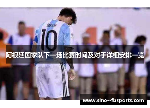 阿根廷国家队下一场比赛时间及对手详细安排一览